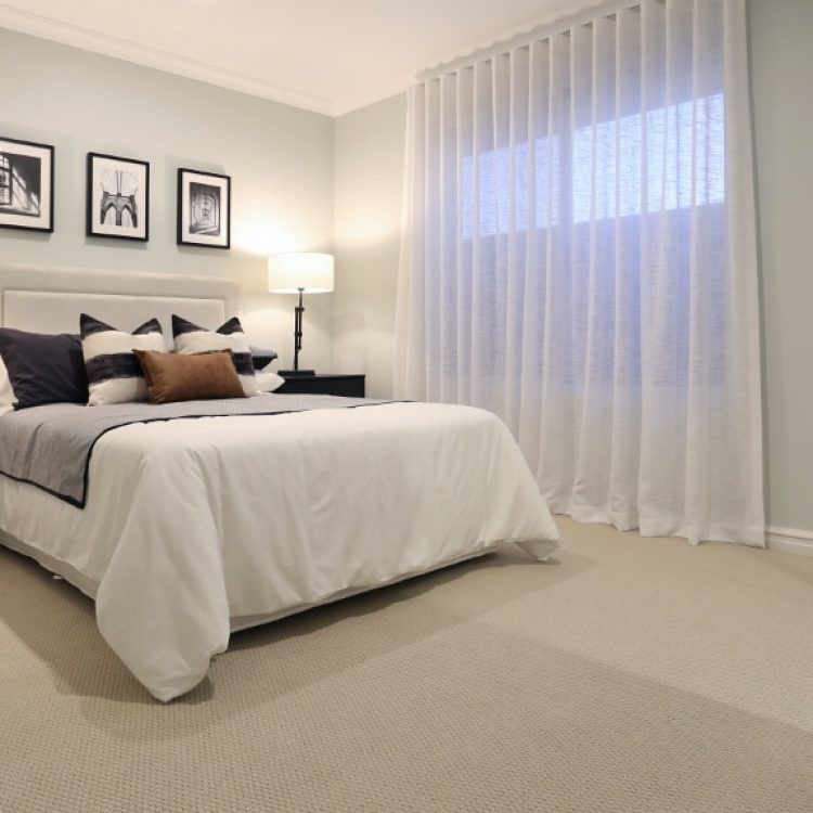 Master bedroom of The Lefkada Display Home by Perth home builders, Move Homes'