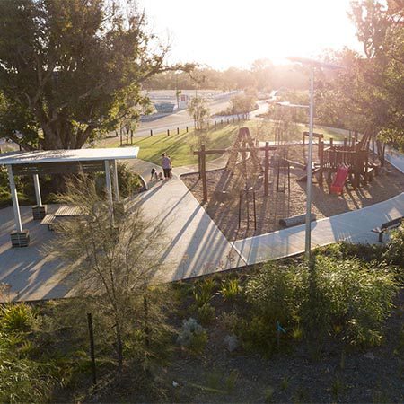 Sunsetting on local children's park in Haynes where Move Homes offers affordable house and land packages for new home buyers in Perth