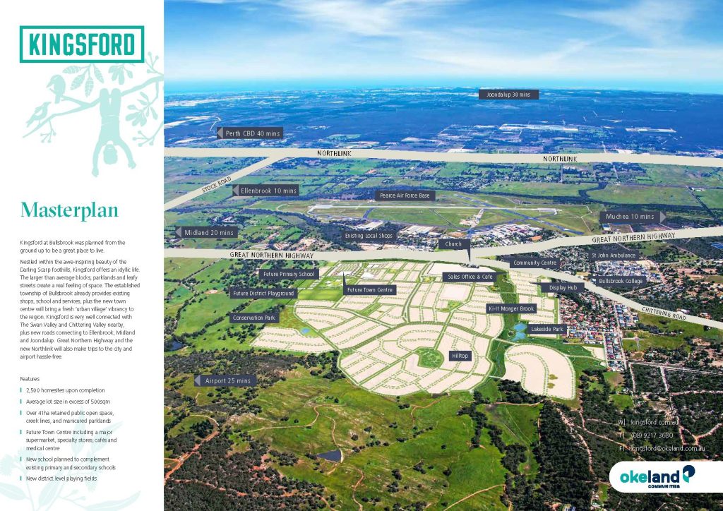 Kingsford Estate In Bullsbrook where Move Home homes has house and land packages