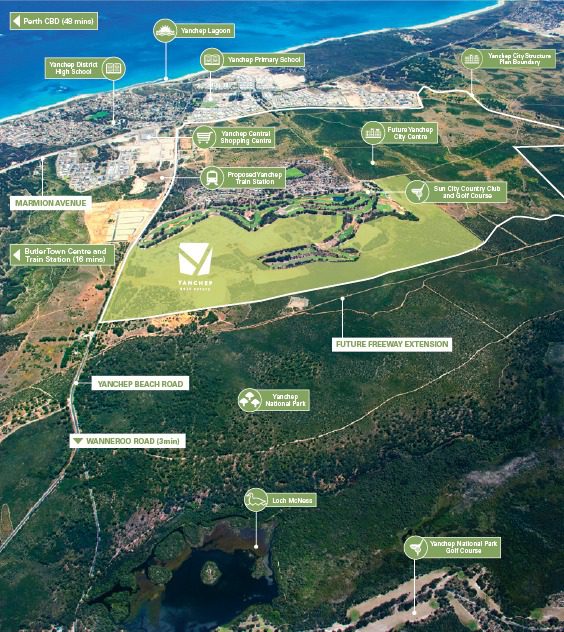 Aerial of Yanchep Golf Estate