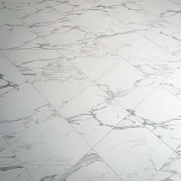 Marmo Bianco tiles are popular for first home buyers building in Perth