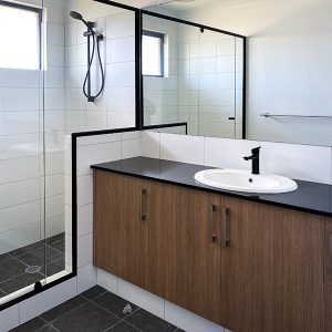Image of a custom bathroom in a new Move Home in Perth