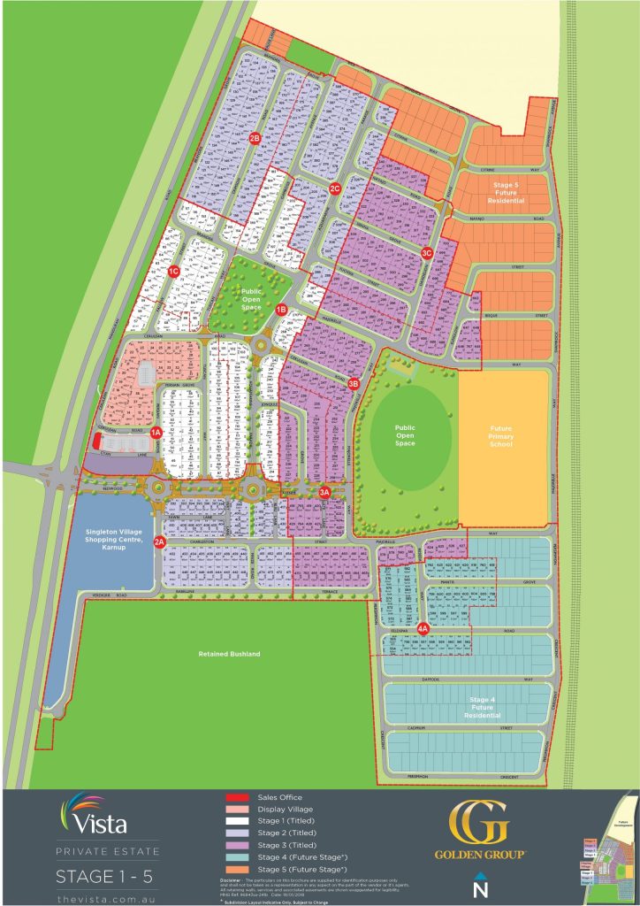 Master plan of Vista Estate