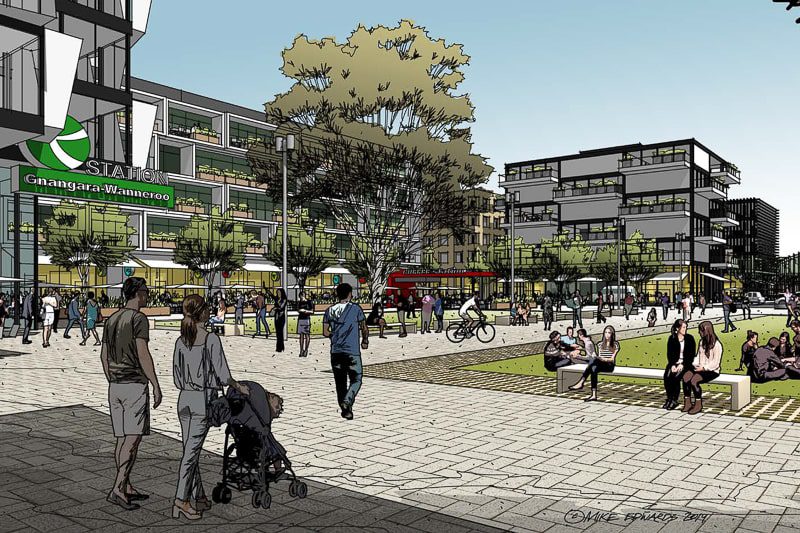 Impression of the East Wanneroo future plan which is next to Sinagra