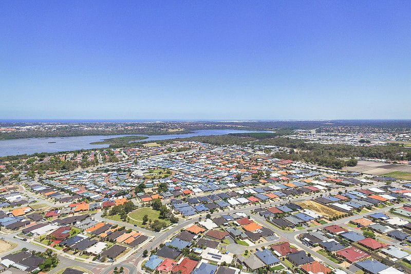 Overlooking Lake Joondalup from above Sinagra