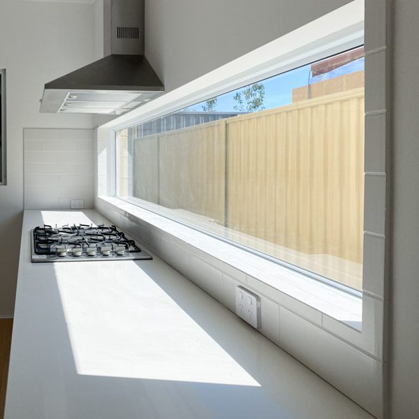 A glass window is a great design tip for Perth homes